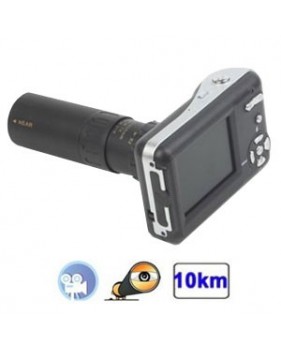 Caméra télescope numérique - 12 mégapixels - 10Km - Zoom 8X - Ecran LCD 2.4"