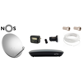 Kit complet Nos pour la réception des chaînes portugaises par satellite Ensemble satellite complet pour Nos, prêt à installer A