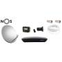 Kit complet Nos pour la réception des chaînes portugaises par satellite Ensemble satellite complet pour Nos, prêt à installer A