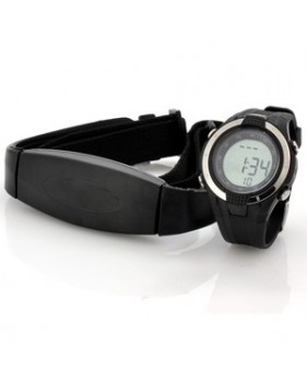 Montre mesurant le rythme cardiaque avec ceinture pectorale