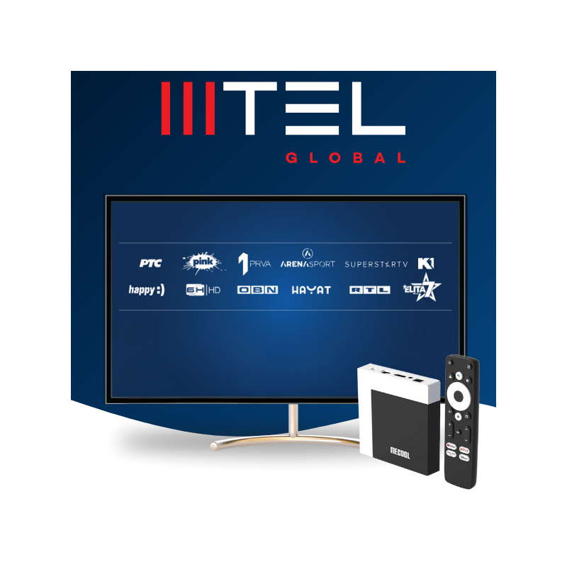 Mtel TV SINGLE 12 mois + box Android TV 4K