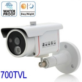 Caméra couleur extérieur CMOS 1/3" - 700 TVL - vision nocturne - IR Array LED