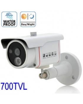 Caméra couleur extérieur CMOS 1/3" - 700 TVL - vision nocturne - IR Array LED