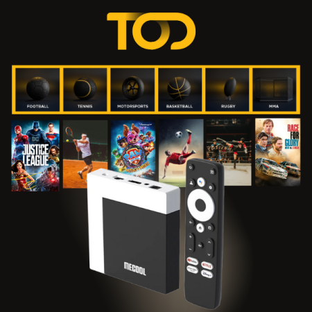 TOD by beIN 12 mois + box Android TV 4K + Routeur & VPN Tout beIN Sports via IP