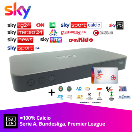 SKY Italie "Calcio + Sport & DAZN" 12 mois avec récepteur