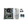 Kit motorisation à roues autobloquante 24V portail double battant 500 kg/vantail
