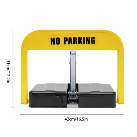 Serrure de stationnement de voiture avec une télécommande automatique, serrure d'économie et conception à trois pilier