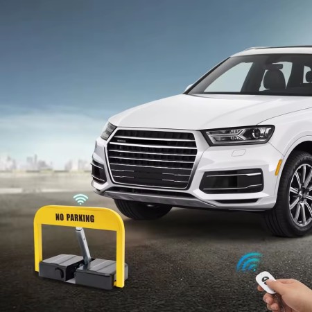 Serrure de stationnement de voiture avec une télécommande automatique, serrure d'économie et conception à trois pilier