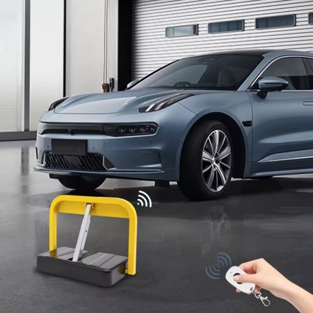 Serrure de stationnement de voiture avec une télécommande automatique, serrure d'économie et conception à trois pilier