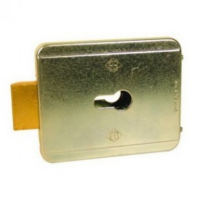 Serrure électrique à pêne basculant - sans cylindre - 12V - ouverture extérieur