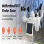 Station météo sans fil SucceBuy 7 en 1 Wi-Fi avec écran couleur 7" et capteur solaire