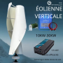 Turbine éolienne verticale 12V 24V 48V, générateur d'énergie libre à faible bruit, système hors réseau, contrôleur d'onduleur pour la maison