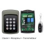 Le plus récent clavier métallique sans fil ouvre-porte clavier code roulant 433 mhz clavier avec récepteur 12 V/24 V 2 canaux pour porte de garage