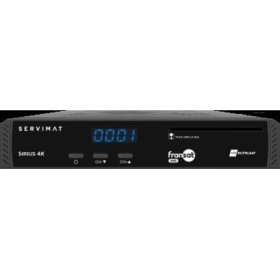 SERVIMAT SIRIUS4K Récepteur Satellite 4K PVR Ready + Carte FRANSAT