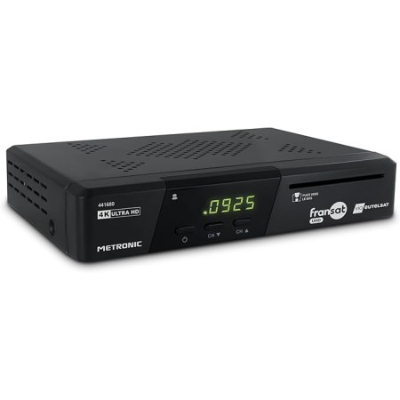 Metronic Décodeur satellite UHD 4K pour FRANSAT