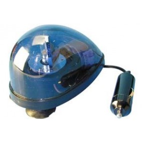 Gyrophare électrique bleu 12Vcc - 5W - avec ventouses