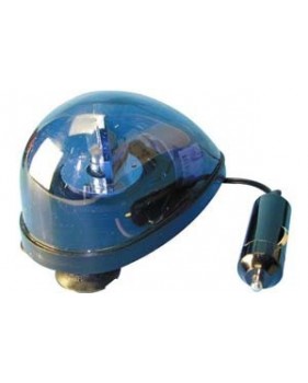 Gyrophare électrique bleu 12Vcc - 5W - avec ventouses