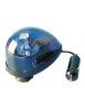 Gyrophare électrique bleu 12Vcc - 5W - avec ventouses