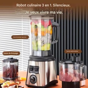 Blender, moulin à épices, mixeur, robot culinaire 3-en-1,