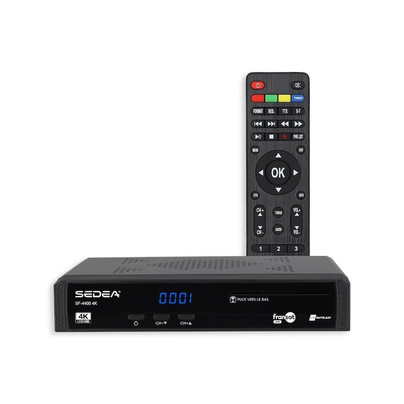 Récepteur satellite 4K Ultra HD SEDEA SF-4400 UHD FRANSAT