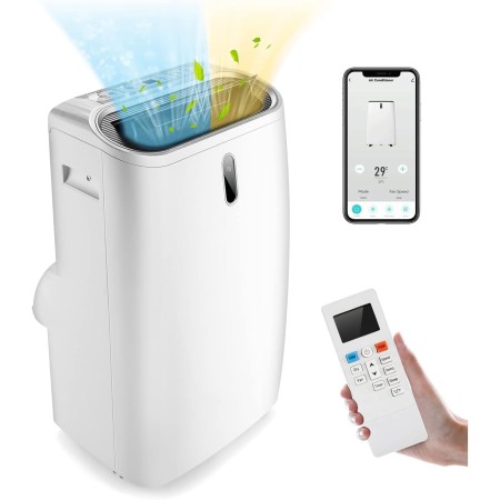 GOPLUS Climatiseur Mobile 16000BTU 4,7kW 5 en 1 Fonction de Refroidissement