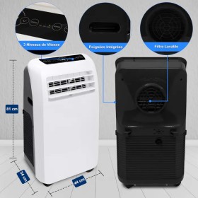 SereneLife Climatiseur 9000 BTU Réversible 4en1 41m²