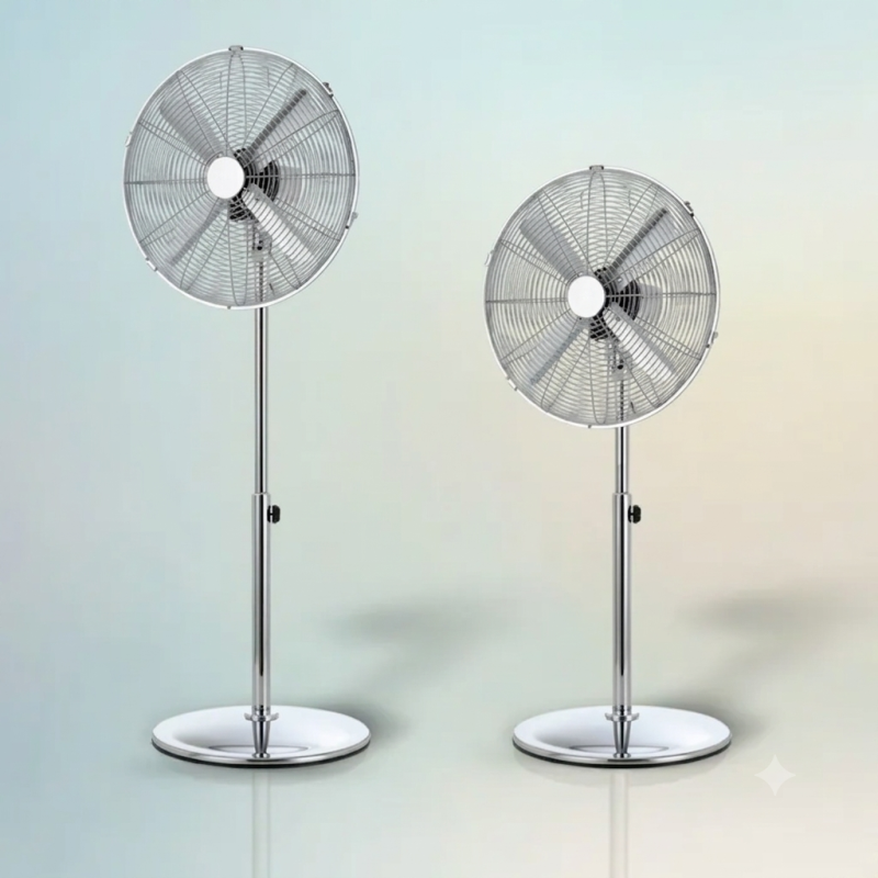 Ventilateur de sol EnergySilence 620 Retrostyle finition chromée
