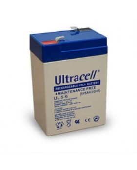 Batterie rechargeable ccumulateur - 6v 5ah - plomb gel etanche - (70x47x107mm)
