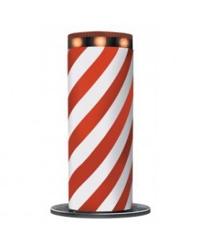 Borne escamotable automatique inox avec couronne lumineuse - Diamètre 210 mm - Hauteur 700 mm