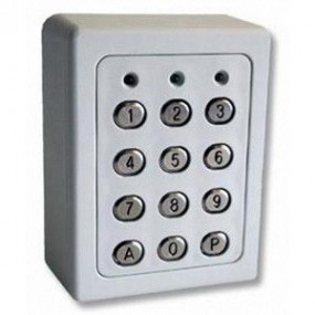 Clavier à codes filaire avec boîtier en ABS et touches métalliques - 12/24V