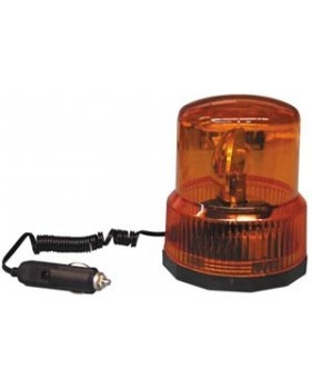 Gyrophare électrique orangé 12Vcc - 21W -  Fixation par aimants