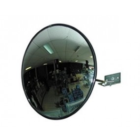 Miroir de surveillance en polycarbonate - convexe - 45 cm - fixation par rotule