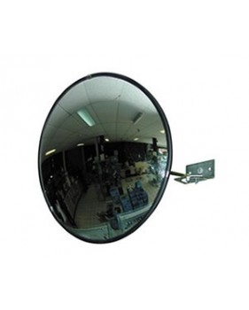 Miroir de surveillance en polycarbonate - convexe - 45 cm - fixation par rotule