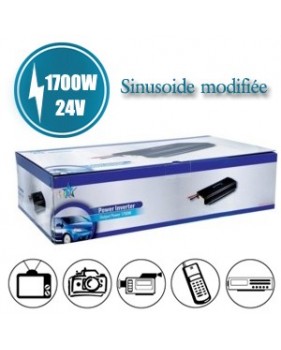 Convertisseur de tension 1700w 24v vers 220v sinusoide modifiee