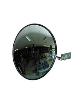 Miroir de surveillance en polycarbonate - convexe - 60 cm - fixation par rotule
