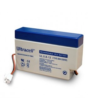 Batterie accumulateur pile sèche rechargeable  - 12v 0.8ah  - plomb gel - (96x25x62mm)