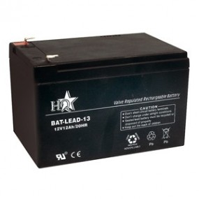 Batterie rechargeable accumulateur solaire piles sèches - 12v 12ah - plomb - (151x99x95mm)
