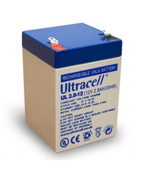 Batterie accumulateur pile rechargeable - 12v 2.8ah - plomb gel etanche - (67x66x104mm)