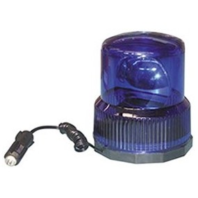 Gyrophare électrique bleu 12Vcc - 25W - Fixation par aimants