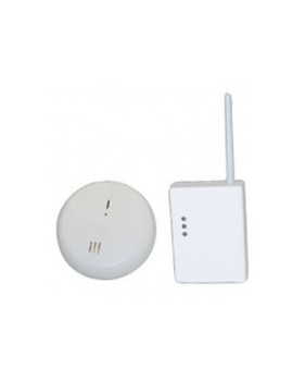 Pack detecteur fume sans fil pour centrale alarme avec fil detecteurs fuite gaz
