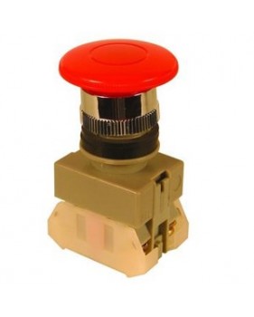 Bouton d’arrêt d’urgence no/nf - coup de poing diamètre 22 mm