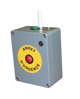 Bouton arret urgence radio 220v alarme autonome marche arret dispositif securite evacuation urgence