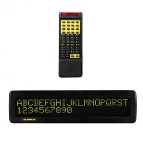 Journal lumineux - Afficheur electronique - Double ligne led verte 2 x 16 caractéres