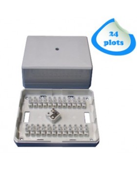 Boite de jonction autoprotegee 24 plots jb30 boitier raccordement alarme telephonie
