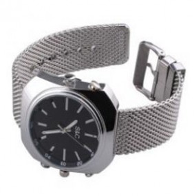 Montre avec caméra cachée couleur IR et DVR - HD - Détecteur de son - Mémoire interne 16 GO - avec vision nocturne