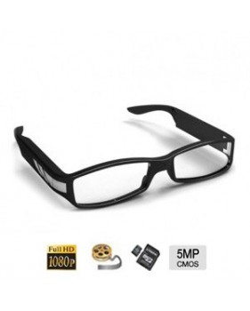 Lunette de vue avec caméra cachée couleur HD et DVR - 5 mégapixels - Capacité jusqu’à 32 Go