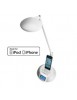 Lampe LED Avec station daccueil Blanc pour Ipod/Iphone - RADIO FM - Fonction Réveil - METRONIC