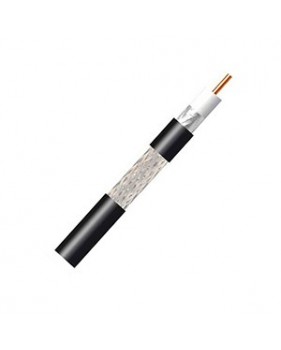 Câble coaxial pour extérieur 17 PATCA - Classe B -  PVC noir -  Ø 6.8 mm -  (vendu au mètre)