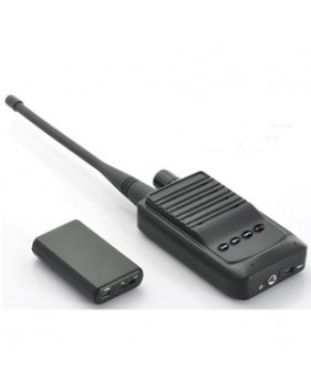 Transmetteur audio espion - portée 1500m - transmission sans fil - avec enregistreur