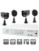 Kit 4 caméras couleur CCD ¼’’ + Enregistreur numérique IP - 8 voies avec disque dur 1TO intégré - THOMSON